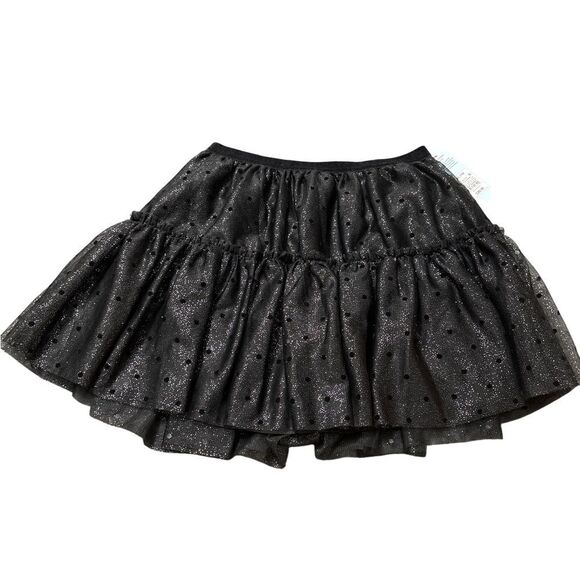Nwt size 14 Cat & Jack Black shiny Skirt - Picture 1 of 2